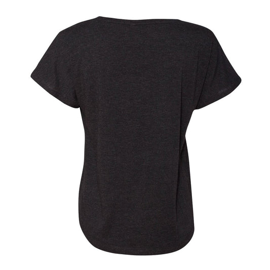 Back of black t-shirt on a white background