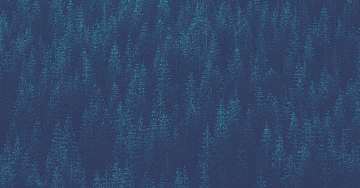 Blue and green patterned tree texture